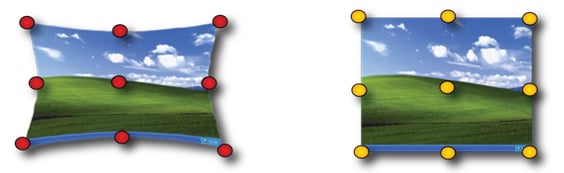 Comparison of a non-linearized and linearized sensor